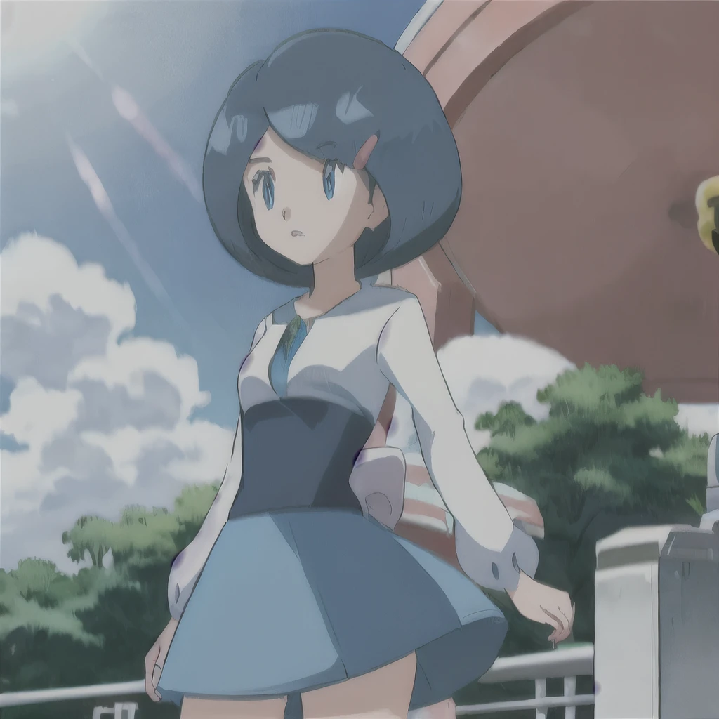 One girl, alone, Johanna \(Pokemon\), Cowboy Shot,