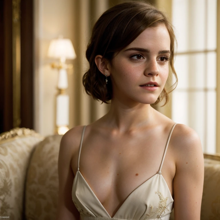 ((best quality)), ((masterpiece)), (detailed), Emma watson after cumshot