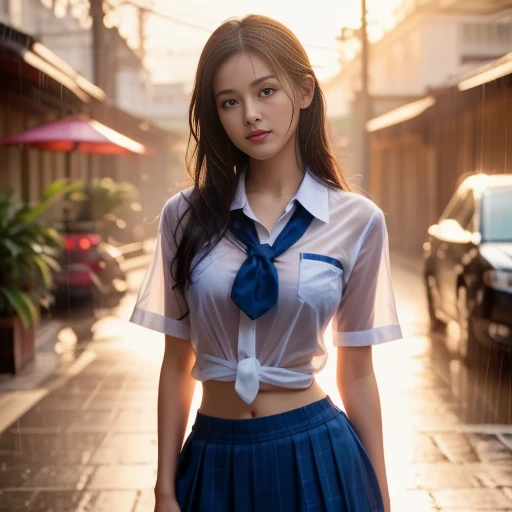 หญิงอาราฟเฟ่ผู้หญิงlong hairชาวเอเชียตะวันออกเฉียงใต้ที่มีใบหน้ากลม, , Warm light, morning sun, long hair,black eyes,abdominal muscles, The body is beautiful and strong., The chest is rounded and rounded., (digital painting, HDR, high contrast), 3-D, 8K, 45,000,000 pixcls,Asian girl, Gorgeous Chinese model, Japanese model, beautiful asian woman, Japanese goddess, Very beautiful girl., beautiful young woman, very beautiful woman, Attractive and beautiful, sexy girl, Asian girl, beautiful female model, jaw-dropping beauty, Attractive face and body, golden eyes details, long hair, stand, , Masterpiece, best quality:1.2),,(8K,height,raw image,realistic,photo-realistic:1.3),(Fine texture,Fine fabric,Beautifully detailed face:1.25),professional lighting,Photon mapping,beautiful soft light,Radiation,Physical rendering,Ray tracing, Modeling style, Modeling style, (วอลล์เปเปอร์ CG unity 8K ที่มีรายละเอียดมาก), Full-length photos of the most beautiful works of art in the world,