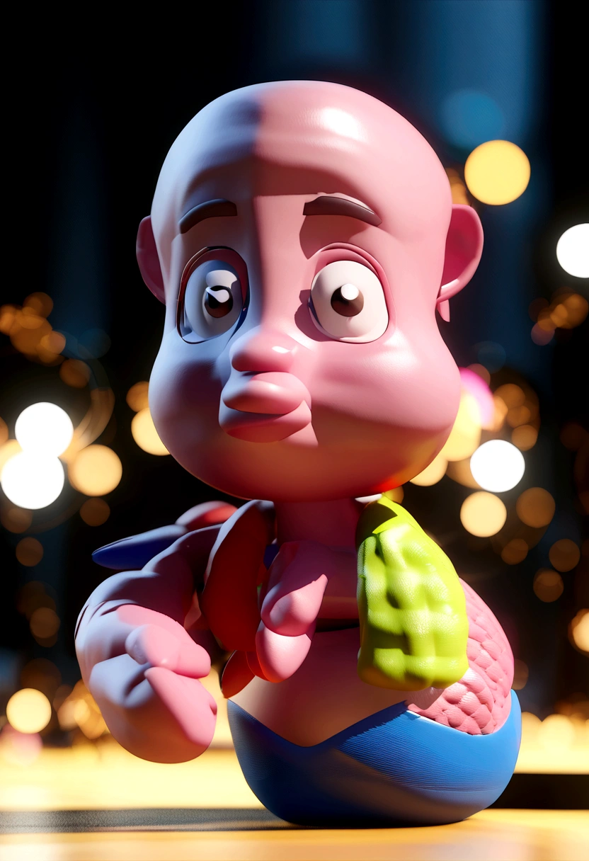 Woman cartoon character with pink skin, big and beautiful lips, applying red lipstick, bright blonde hair, holding shopping bags with "Wear. Flavia Juca" on it, animation character, fully body, stylized character, animation style rendering, 3d stylized, Arnold Maya rendering, Stylized 3D rendering, toon render screenshot, 3d character, 3d character, Stylized 3D rendering, 3D character rendering, cartoon character, Personagem de close up, character posing, (Pixar-style) (master part:1.2) (bokeh) (best qualityer) (skin detailed) (detailed texture) (8K) (cinematic lighting) (sharp focus