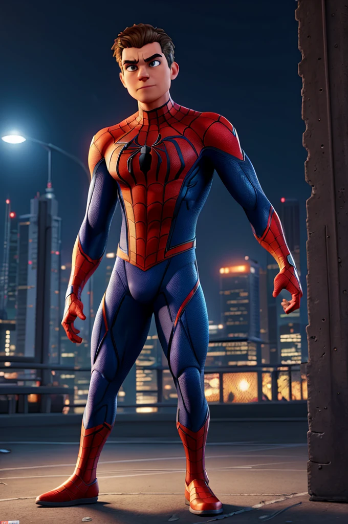 stickers homem aranha, spider-man, marvel superhero, dynamic pose, detailed facial features, muscular body, web-slinging action, urban cityscape, neon lights, cinematic lighting, photorealistic, highly detailed, 8k, masterpiece, vibrant colors, dynamic composition, epic scale