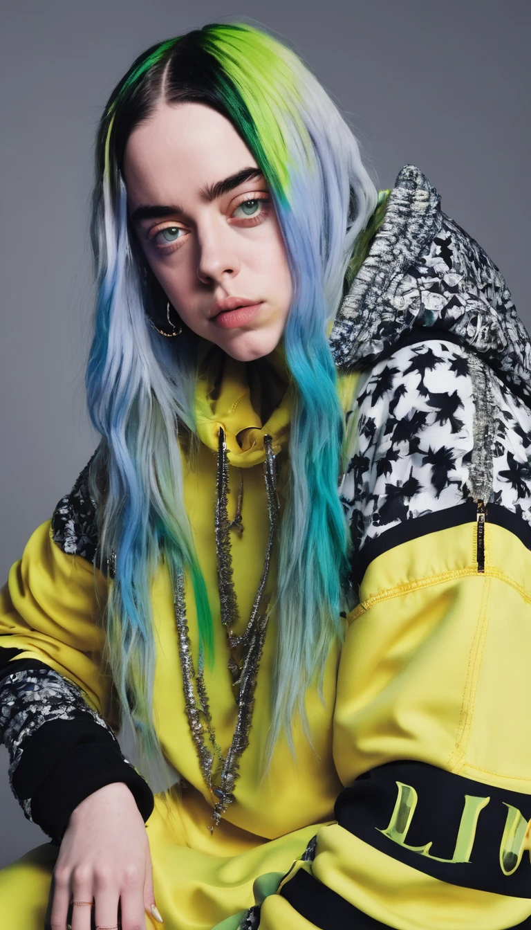 Do Billie Eilish with big  