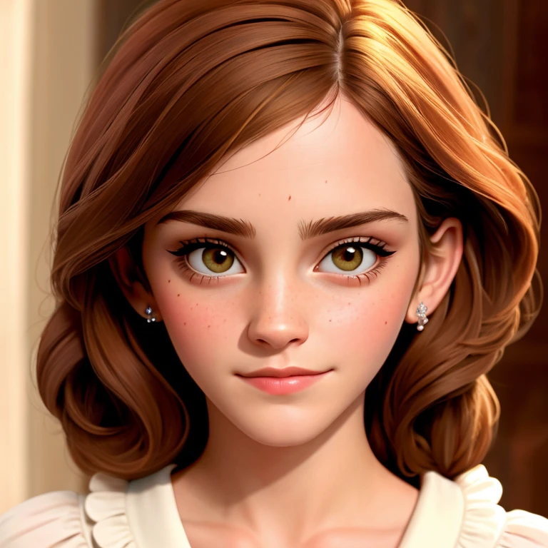 ((best quality)), ((masterpiece)), (detailed), Emma watson,  on face