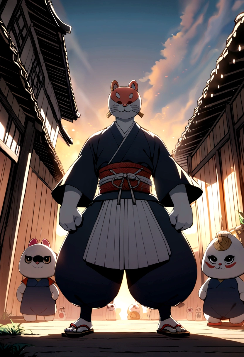 samurai,bushi,mononofu,mascot character,
