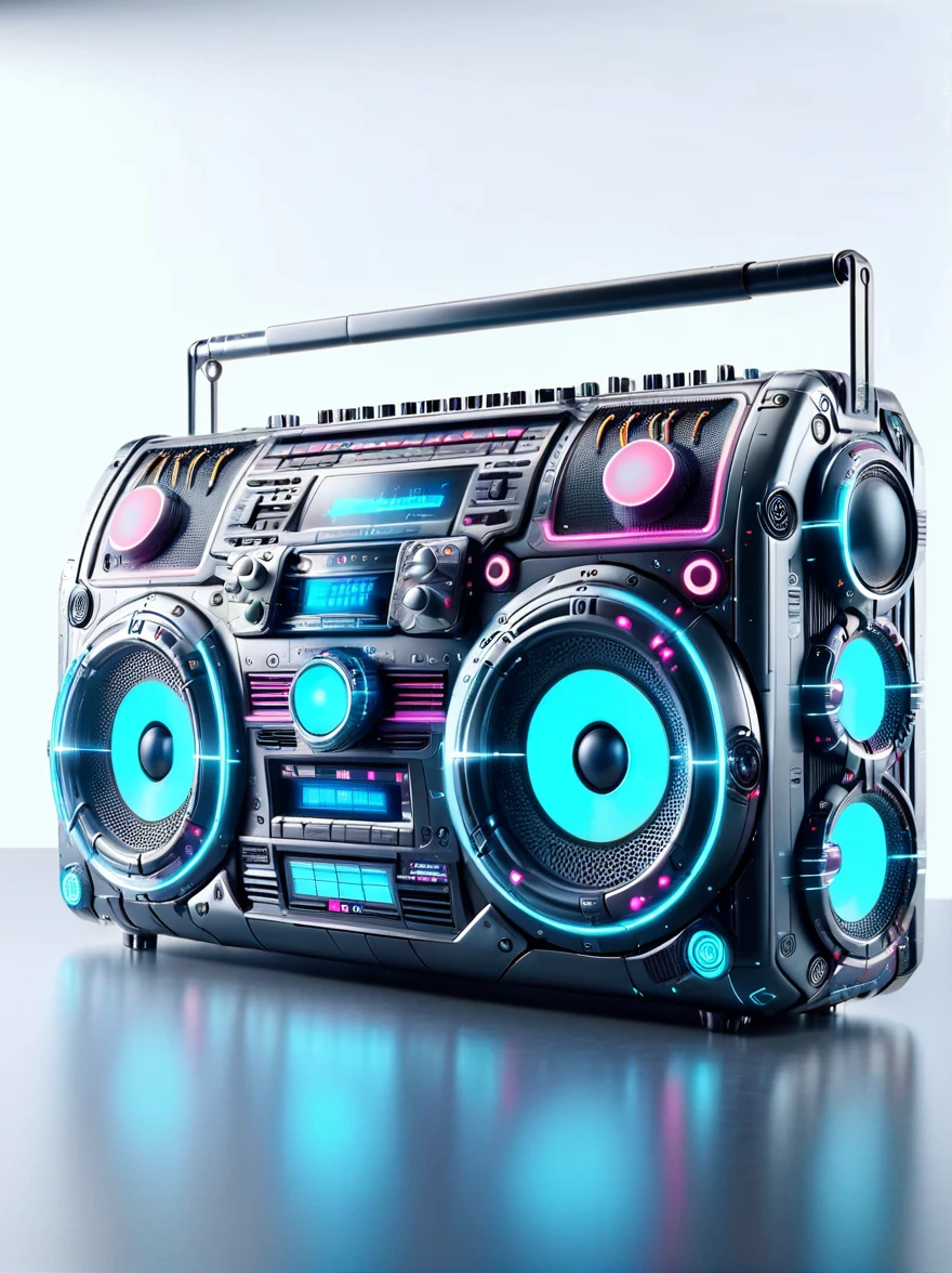 Retro Futuristic Boom box