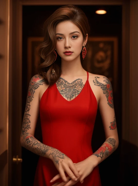 Southeast Asian Araffe woman with round face, Warm light, morning sun,  long hair,black eyes,abdominal muscles, The body is beautiful and strong., The chest is rounded and rounded., (digital painting, HDR, high contrast), 3-D, 8K, 45,000,000 pixcls,Asian girl, Gorgeous Chinese model, Japanese model, beautiful asian woman, jaw-dropping beauty, , Masterpiece, best quality:1.2),,(8K,height,raw image,realistic,photo-realistic:1.3),(Fine texture,Fine fabric,Beautifully detailed face:1.25),professional lighting,Photon mapping,beautiful soft light,Radiation,Physical rendering,Ray tracing, Modeling style, Modeling style, (วอลล์เปเปอร์ CG unity 8K ที่มีรายละเอียดมาก), Full-length photos of the most beautiful works of art in the world,