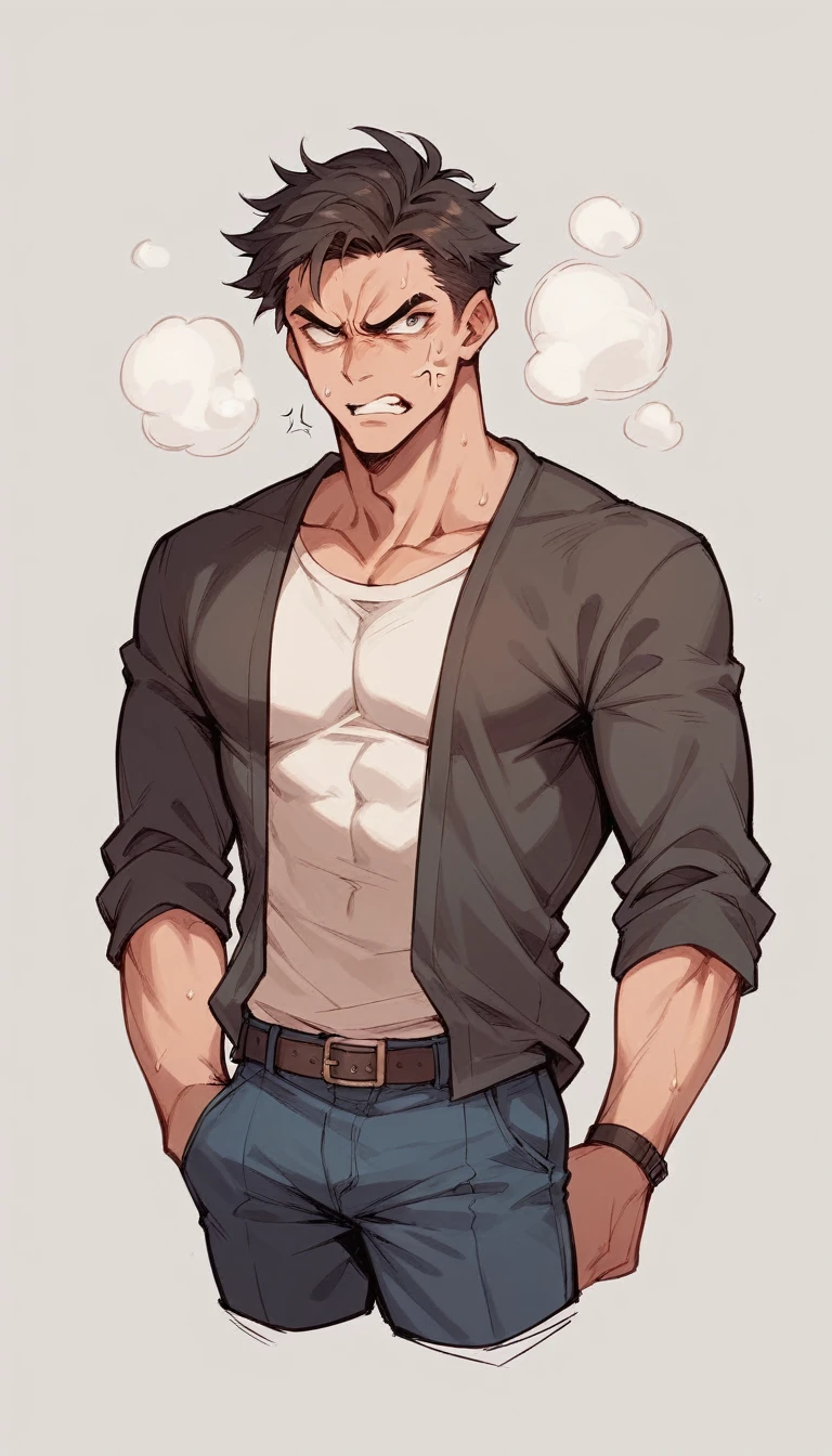 An angry boy