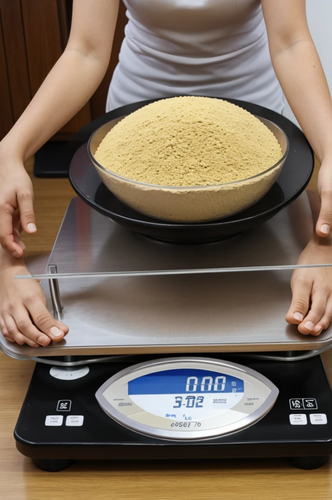 A person weighing 70 kilos and 1.50 cm
