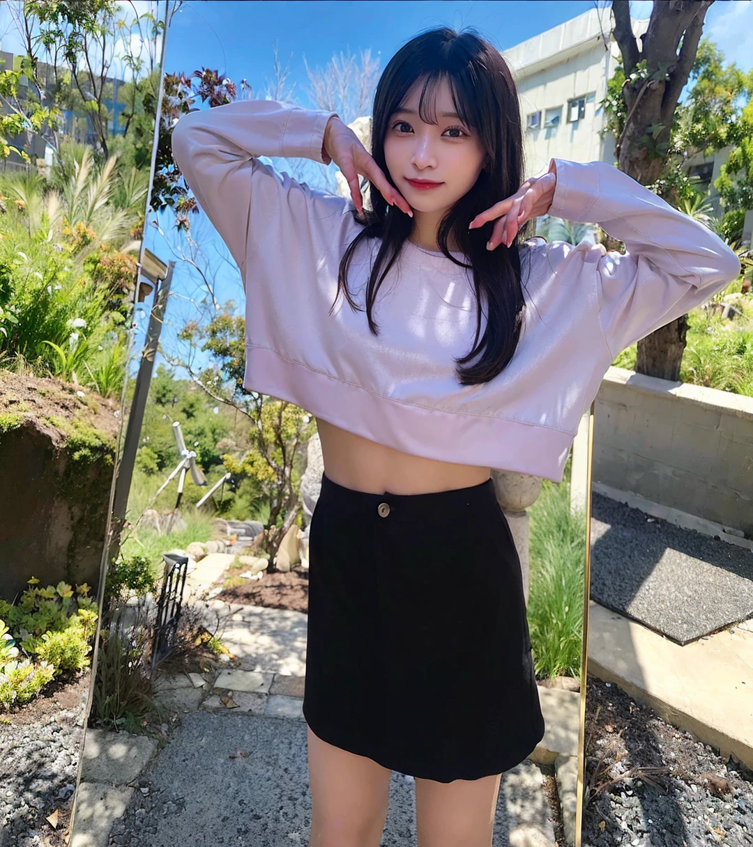 (top-quality、8K、32k、masuter piece、nffsw:1.2)、profile、(slim figure:1.2)、(s lips) 、age19、(Short bob hair:1.3)、Holding a cat、double eyelid、shinny skin、Realistic rayare、beauitful face、(A smile:1.3)、crouching down、(From above:1.2)、(a closeup:1.4)、blurry backround、(Front Focus)、(dark: 1.6)、Fantasy Art、photoRealstic、Professional Lighting、extra detailed face、Award-winning、deep-shadows