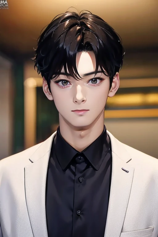 masterpiece, masterpiece_portrait, separate, separate_video, High_solve, Highres, High_quality_japanese cartoon movies, High_quality, hyper_Detail, finely_Detailed,4K, men, Cha Eunwoo, man in suit, White suit,