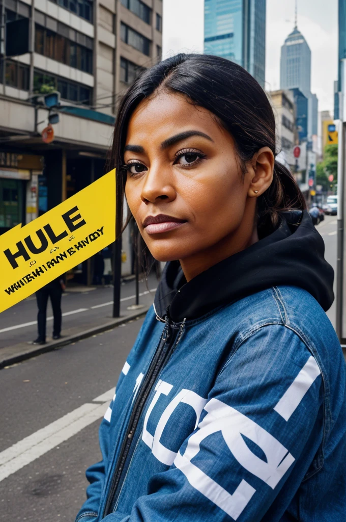 A thoughtful image of the speaker looking serious, set against a backdrop of a busy city street, with contrasting visuals of wealth and poverty. Use bold text overlay with the title: "The True Value of Honesty in Today's World" and a tagline: "Why Good People Are Overlooked." Ensure the colors are vibrant to catch the viewer's attention.