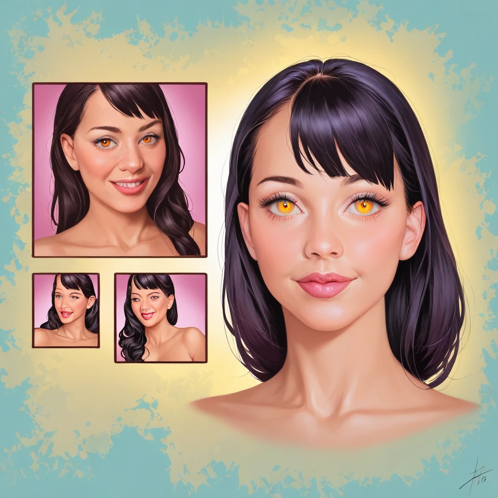 (best quality,4k,8k,highres,masterpiece:1.2),ultra-detailed,(realistic,photorealistic,photo-realistic:1.37),1girl,plum,black hair,full body,character sheet,reference sheet,creative design,anime style,beautiful detailed eyes,beautiful detailed lips,extremely detailed eyes and face,long eyelashes,highly detailed,intricate details,colorful,vibrant colors,dynamic lighting,cinematic lighting,digital painting,concept art