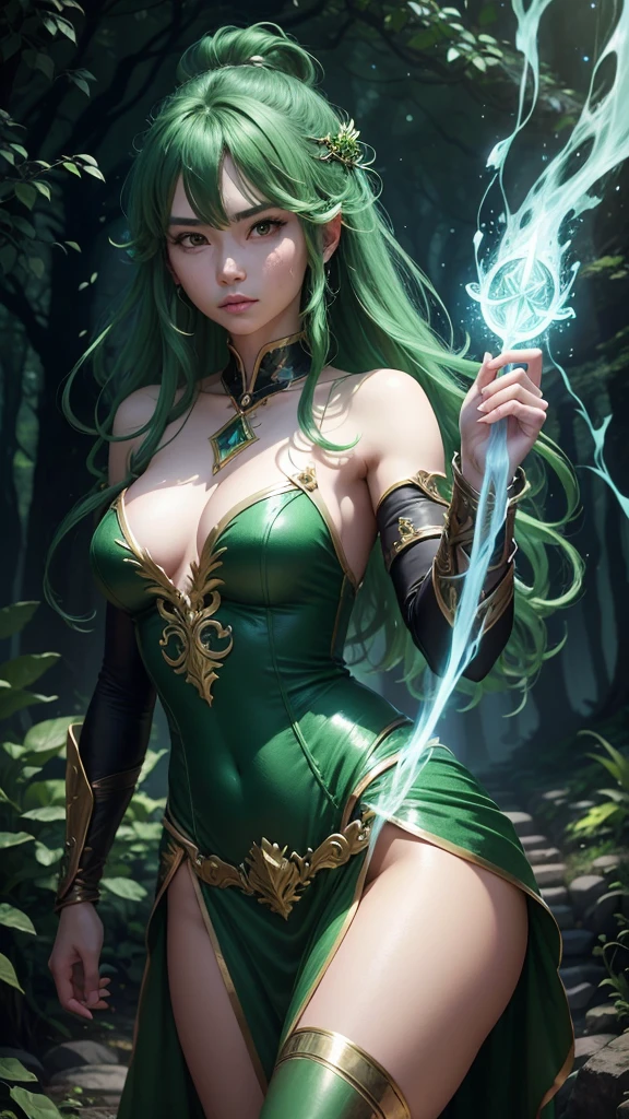 A magic warrior who uses magic in the Emerald Forest.
