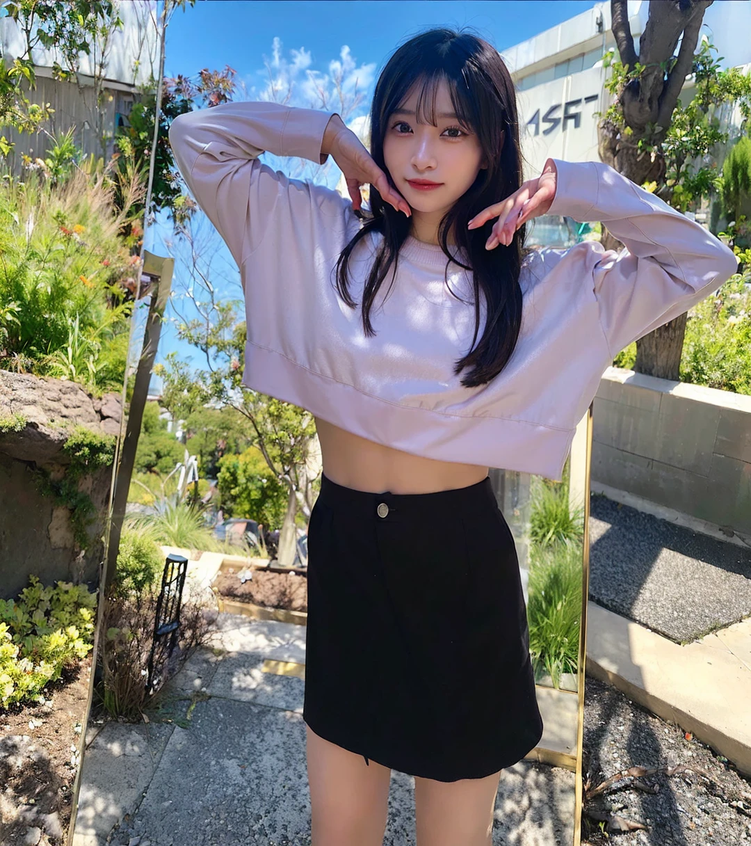 (top-quality、8K、32k、masuter piece、nffsw:1.2)、profile、(slim figure:1.2)、(s lips) 、age19、(Short bob hair:1.3)、Holding a cat、double eyelid、shinny skin、Realistic rayare、beauitful face、(A smile:1.3)、crouching down、(From above:1.2)、(a closeup:1.4)、blurry backround、(Front Focus)、(dark: 1.6)、Fantasy Art、photoRealstic、Professional Lighting、extra detailed face、Award-winning、deep-shadows