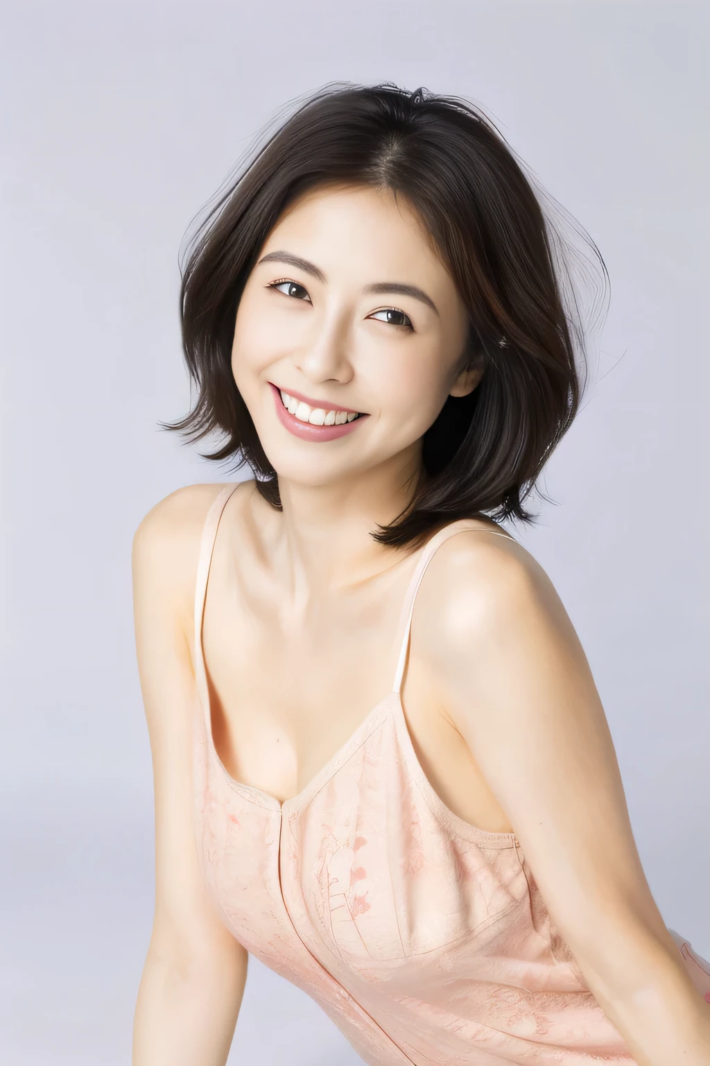 (Highest quality,8K,masterpiece,High resolution!),
Naked Japan models,Large Breasts、Big Ass、E cup breasts、
Amorous,smile、いsmile、
Red Small Lingerie,40 years old、((gray plain background))、Natural Makeup、Japanese、Black Hair、Dark Eyes、((gray plain background))、Smiling eyes
