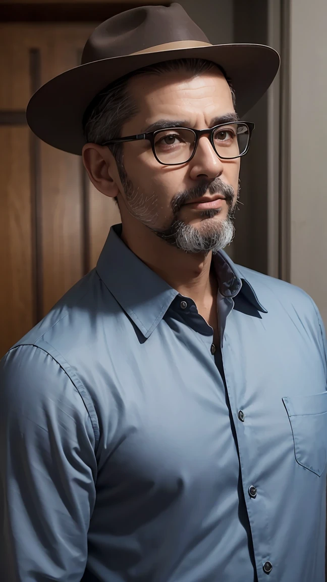 dr. João Silva Age: 45 years old Height: 1,80m Physical Appearance: dr. João Silva is a man of average height, with a robust physical constitution, result of years of playing sports. her hair is gray, short cut, and he wears thin-framed glasses that give him an intellectual air. Your eyes are a piercing blue, always attentive and analytical. Wear vintage 30s clothing, with a brown leather Fedora hat.
Psychological Profile: dr. Silva is a renowned investigative psychologist, Known for his ability to observe details that go unnoticed by most. He is meticulous, rational and has a sharp analytical mind. His experience in handling complex cases made him skeptical, but he maintains a deep empathy for the victims. His dedication to his work is almost obsessive, often at the cost of their personal life.