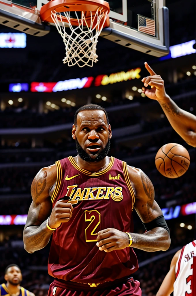Lebron james with ten championship rings