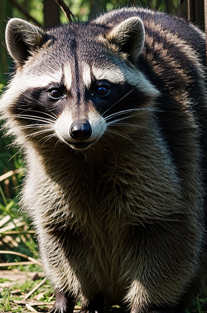 A raccoon driver 
