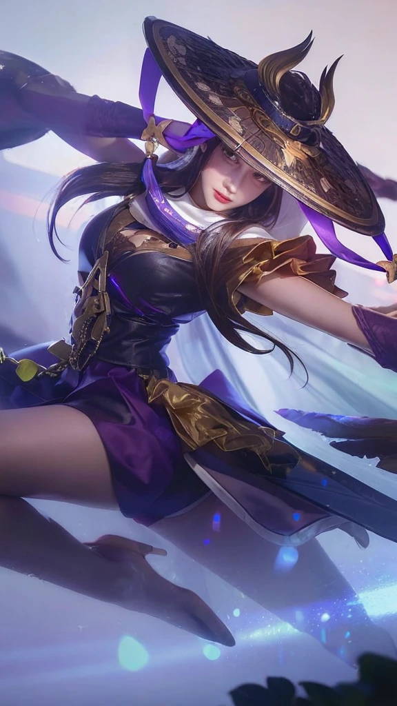 Top Quality, Realistic, (High Resolution: 1.2), (Perfect Anatomy) High Resolution, Comprehensive Cinematic, 8K, (Perfect Body Female: 1.3), (Full Body), Highly Detailed Face and Eyes, Random Long Hair, (Dark Brown Hair: 1.2), (With Bangs) Age 20, Large Breasts, Exaggerated Cleavage, (White Loungewear, Short Loose Shorts), Hotel Background, (Lying on Bed), (Portrait), (Arms Outstretched Taking a Selfie) A woman is standing on a street corner wearing a white crop top and beige skirt. She has a white bag with a chain strap draped over her shoulder and is posed looking back.