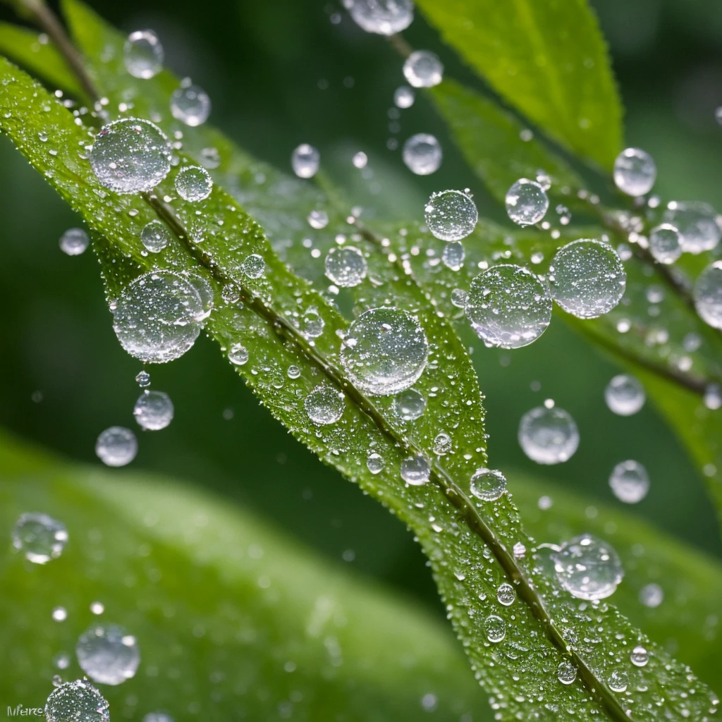 a close up of a plant with water droplets on it, bokeh. iridescent accents, very ethereal, ethereal!!!!!!!, lovely bokeh, incredibly ethereal, ethereal!!!, glittering and soft, . ethereal lights, ethereal beauty, dewdrops, very magical and dreamy, bokeh intricate details, beautiful flowers and crystals, extremely beautiful and ethereal