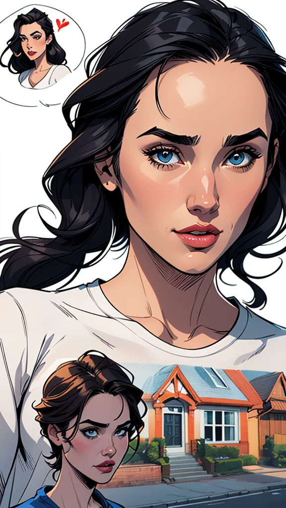 Female characters Jennifer Connelly cast of 2 women Brazilian actress girls (evil sadomasochists) animadas:1.2), mulher Imagem de desenho animadas de uma mulher , sensual clothes , super cute girl, cartoon style illustration, estilo de arte dos desenhos animadass, estilo de arte dos desenhos animadass, digital illustration style, highly detailed character design, cute detailed digital art, City fan art, portrait character design, beautiful digital illustration, high-quality portrait, comic book art, character design portrait, white background Buso without clothes and medium breasts wearing carpentry clothes