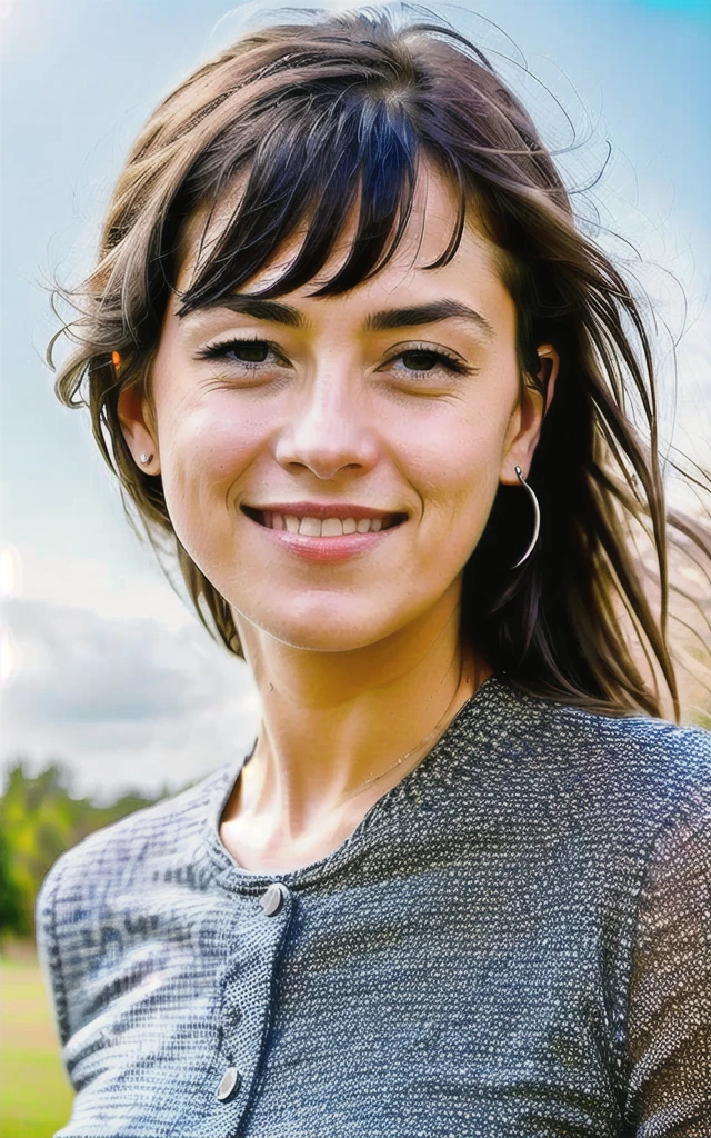 generate a high-quality realistic image of a couple&#39;s face (man and woman), with clothese, sorrindo em uma comemoração num estádio de futebol with clothese normais. The image must be detailed, with neutral lighting, generic background , with a smiling facial expression, so they can be easily adjusted and improved in Photoshop. Furthermore, Include natural imperfections on faces (like pimples, freckles, stains), nothing exaggerated so I can edit these details in photoshop. These images will be used for editing in a portfolio, so it is important that they are well defined and have high resolution. HD, 300pix/pole