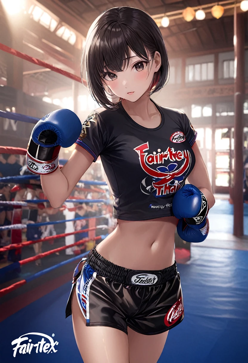 Fairtex tshirt and Muay Thai shorts