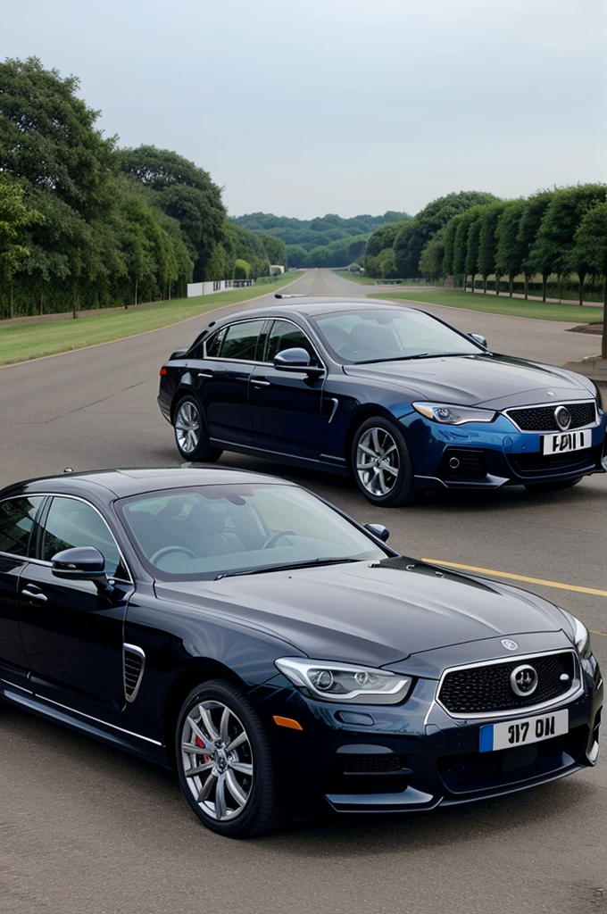 Many people going on rolls royals company for car