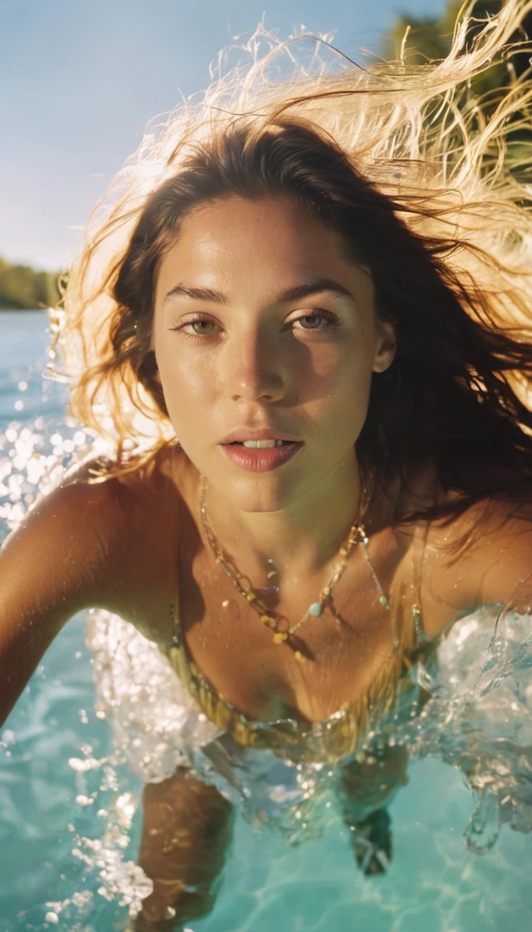 1Women Water Lens Reflex Shade Sunlight Rim Light
(realisitic, foto de Ryan McGinley)