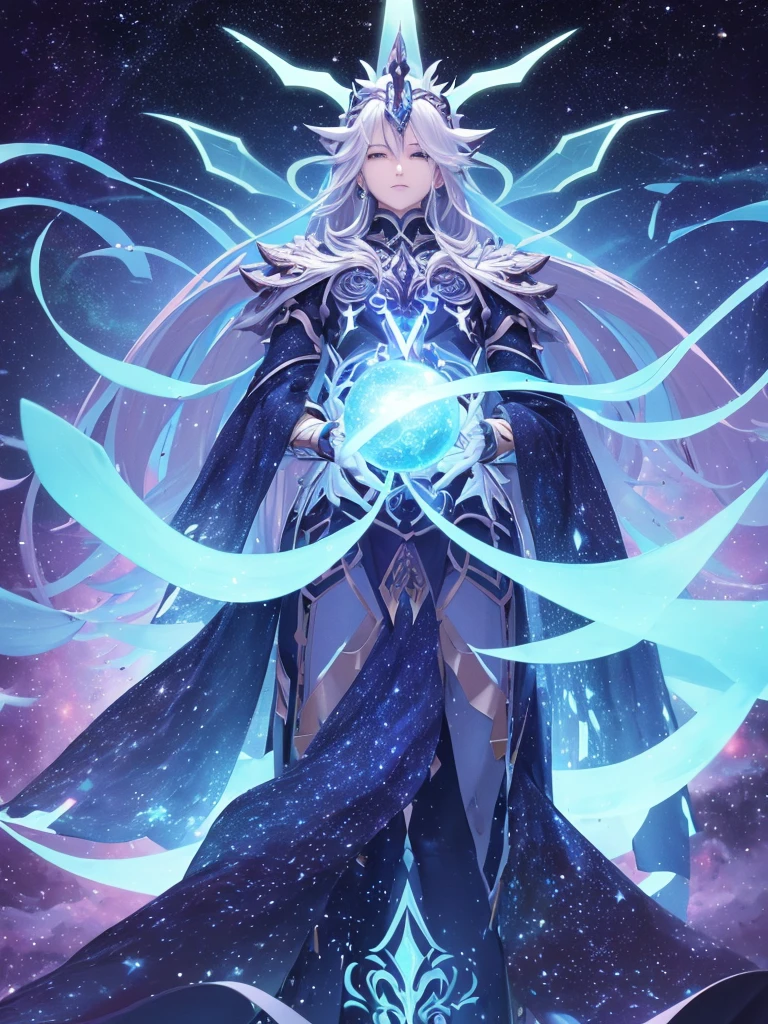 **name:** Astraeus

**Description:** Astraeus is a singular being in a universe of unimaginable vastness. He possesses a cosmic consciousness that transcends known physical and mental boundaries. Its shape is fluid, often appearing as an ethereal figure of starlight, capable of manifesting itself at any point in space and time.

**history:** Astraeus was born from the convergence of stellar energy in an ancient cosmic event. Since then, He has traveled the ends of the universe, exploring galaxies, solar systems and even parallel dimensions. Your mission is not just to observe, but also protect and guide the civilizations that it encounters on its path.

**powers:**
1. **Cosmic Consciousness:** Astraeus is fully conscious and interacts with the universe as a whole. He understands energy patterns, fundamental physics and astronomical events on a universal scale.
   
2. **Energy manipulation:** He can channel and manipulate stellar and cosmic energy for various purposes., from healing injured planets to creating sentient life forms.

3. **Interdimensional Travel:** Astraeus can cross dimensional barriers, appearing and disappearing in different realities as needed.

4. **Temporal Perception:** He is not restricted by the linearity of human time and can perceive past events, present and future simultaneously.

**Personalidade:** Despite his immense wisdom, Astraeus possesses a calm serenity and compassion for all life forms. He is a patient observer and a wise guide, but can also act with unparalleled cosmic power when necessary to preserve the balance of the universe.

**motivation:** Its main motivation is to ensure that cosmic harmony is maintained, helping civilizations evolve spiritually and technologically, while protecting against threats that could destabilize the fabric of the universe.

**visual:** Its appearance varies depending on the perception of whoever sees it., can be described as 