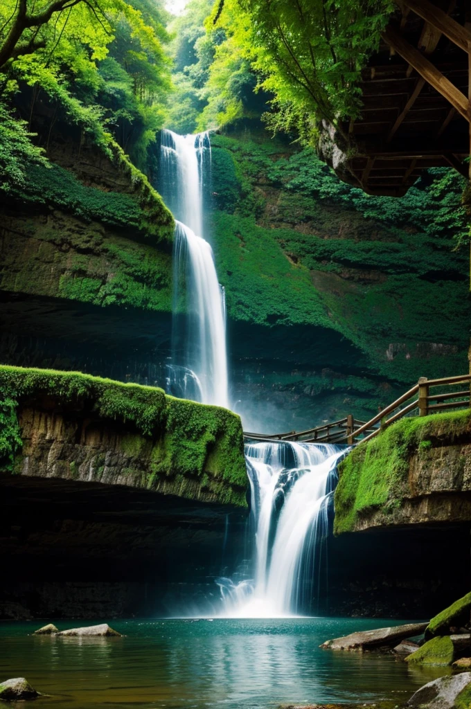 Unique waterfall wallpaper