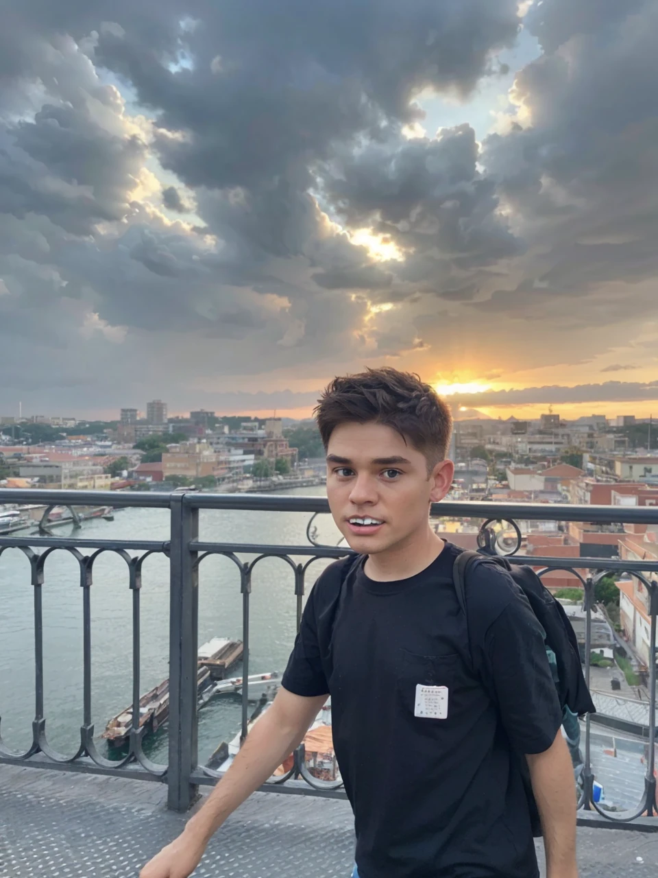 Turn this photo into an animated deaneno in the style of fairy godparents