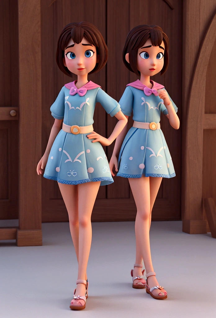 3D girl modeling Disney Pixar characters