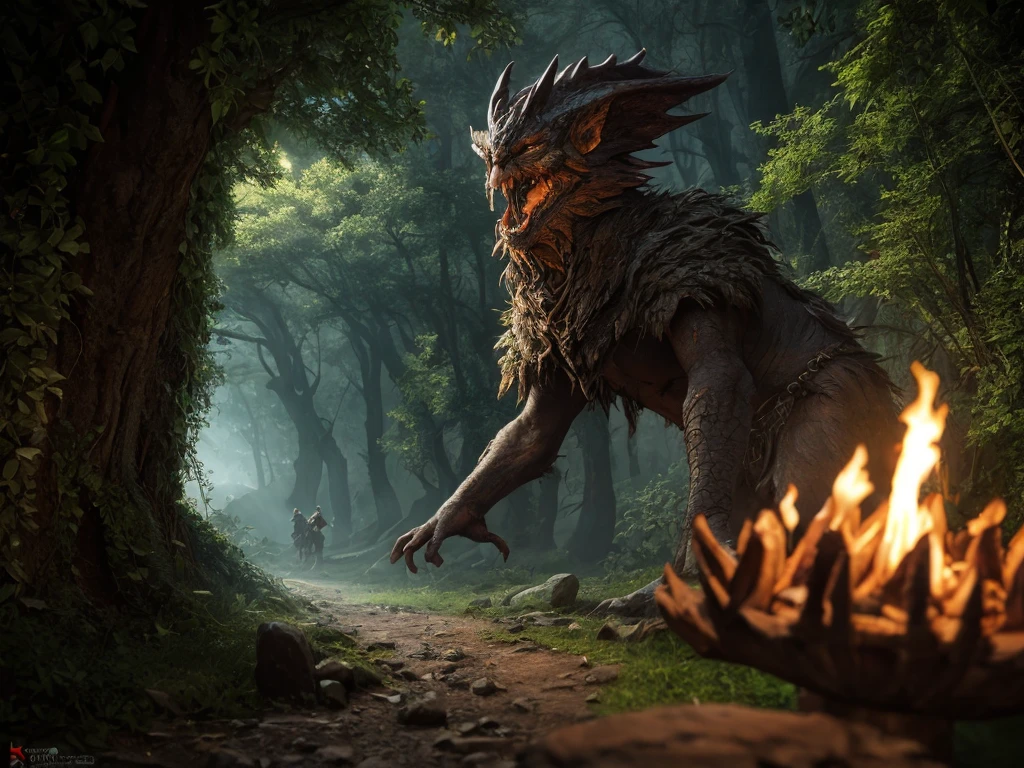 inspiré de Tolkien,À la manière de John Howe,detailed fantasy landscape,enchanted forests,majestic mountains,epic battles,dangerous dungeons,magical creatures,highly detailed armor,best quality,4k,8k,highres,masterpiece:1.2,ultra-detailed,realistic,photorealistic,photo-realistic:1.37,HDR,UHD,studio lighting,ultra-fine painting,sharp focus,physically-based rendering,extreme detail description,professional,vivid colors,bokeh,fantasy art