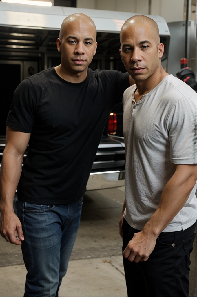 Paul Walker with Vin Diesel 