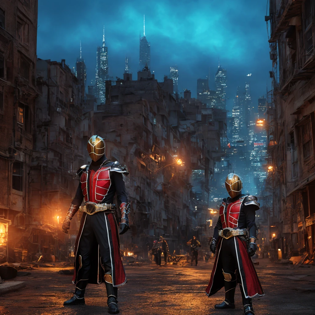kamen rider wizard。ファンタジー風の全身鎧を身にまとったwoman, Only the eyes were exposed、A fully enclosed helmet designed to resemble a crown, Composite Layered Chest Plate, Fully covered shoulder and hand guards, Lightweight waist armor, Close-fitting shin guards, The overall design is sturdy yet flexible, ((The armor emits a blue light., Accented with black and green accents)), Gives off a noble aura, She is floating above the city of the future, This character is、It embodies a hero wearing fantasy surreal style armor elaborately crafted in anime style.。, Exquisite and mature cartoon art style, (Bat Concept Armor, Realistic:1.4, Realistic textured materials:1.2, Professional photos, Cinematic), ((City night view, element, energy, elegant, goddess, woman:1.5)), metallic, High resolution, Highest quality, High resolution, 超detailed, Ultra-fine painting, Very delicate, Anatomically correct, Symmetrical face, 非常にdetailedな目と顔, High quality eyes, creativity, RAW Photos, 超High resolution, 32k, Natural light, Cinematic lighting, masterpiece-anatomy-perfect, masterpiece:1.5、Realistic, Highest quality, masterpiece, difficult_suit, A street with towering skyscrapers,Neon Light, Holographic Projection, スチームパンクのelement, Concept art by Syd Mead, cyber punk, Digital Painting, Futuristic cityscape, Vibrant, Neon color, Holographic Projection, Intricate details, High resolution, detailed、