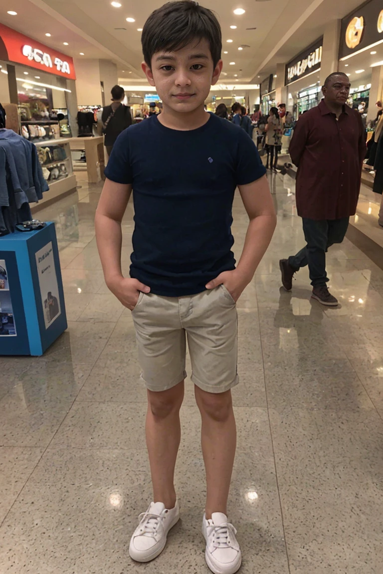 Realistic amateur photo posted to facebook , handsome   boy ,mall 