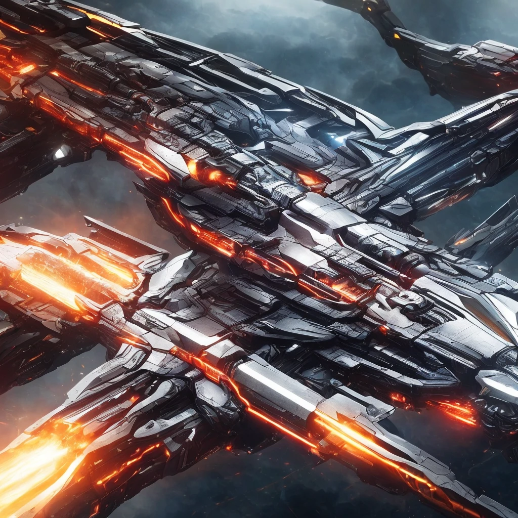 a highly detailed, hyper-realistic futuristic sword, intricate mechanical design, sleek metallic body, glowing energy core, advanced technology, clean lines, reflective surfaces, dramatic lighting, cinematic composition, digital art, hyper-detailed, 8k, photorealistic, professional, masterpiece, cinematic, dramatic, elegant, futuristic, scifi, concept art