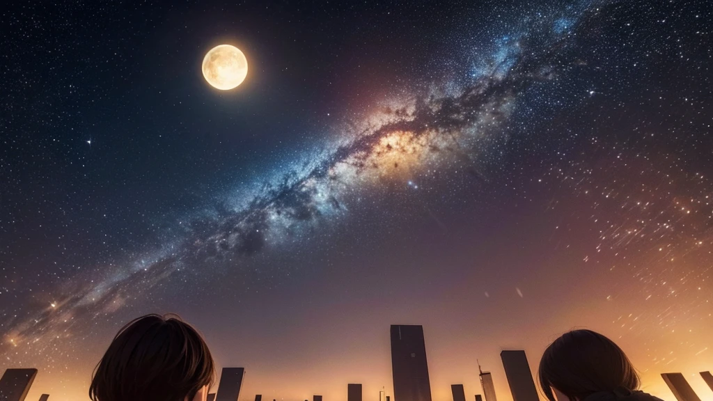 On the fourth day, God adorned the sky with lights to separate day from night. He created the sun to govern the day, the moon to govern the night, and the stars to illuminate the heavens. These lights were set in place to mark seasons, days, and years, guiding the rhythms of life on earth.