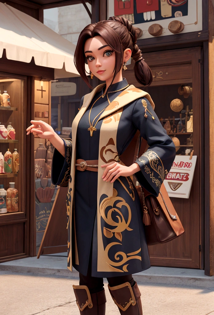 trader wearing toxido (masterpiece), (bestquality), (ultra detailed)