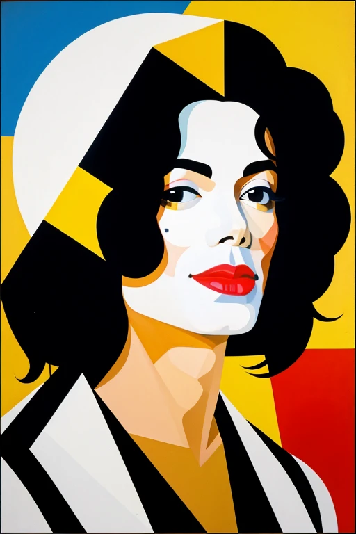 Michael Jackson in cubism abstract dadaism southern realism and minimalism in the same image