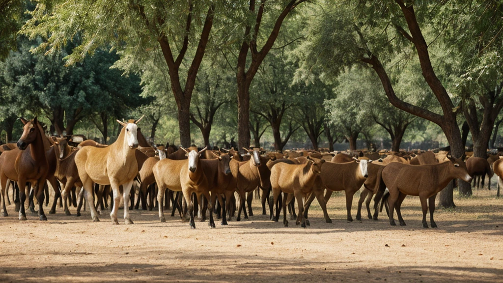 On the sixth day, God focused on the land, creating animals of every kind—livestock, creatures that move along the ground, and wild animals. Each was crafted with precision, adding to the rich diversity of life on earth. Finally, God said, "Let us make man in our image, in our likeness." From the dust of the ground, He formed man and breathed into his nostrils the breath of life. Man became a living being, named Adam. God then created woman from Adam's rib, named Eve, and together they were given dominion over the earth and all its creatures.