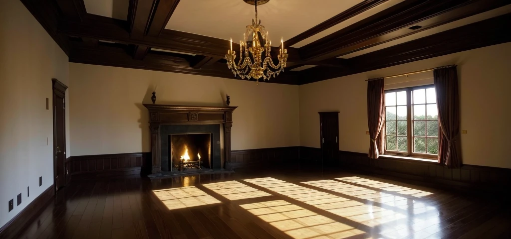 1 old castle room , Kuno , tenebrosa , Mediovale , dark lighting , closed windows , gold , muito gold, stone floor , 
