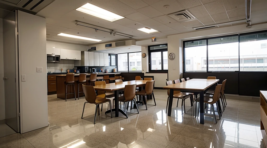 manages the layout in the form of a floor plan of a university canteen, this space needs to present the layout of the kitchen where the meals will be prepared, it needs to have a cashier where payments for the products will be made, and it needs to contain the tables and chairs where the meals will be consumed