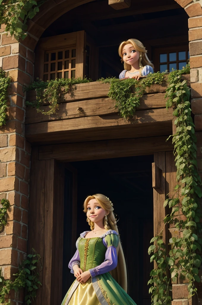 Rapunzel&#39;s sweaty face while she bites her lips