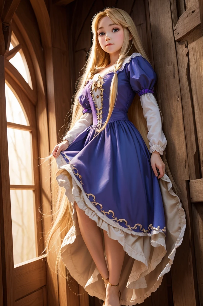 Make a sketch of a puppet of Rapunzel&#39;s mother with 15,6 cm