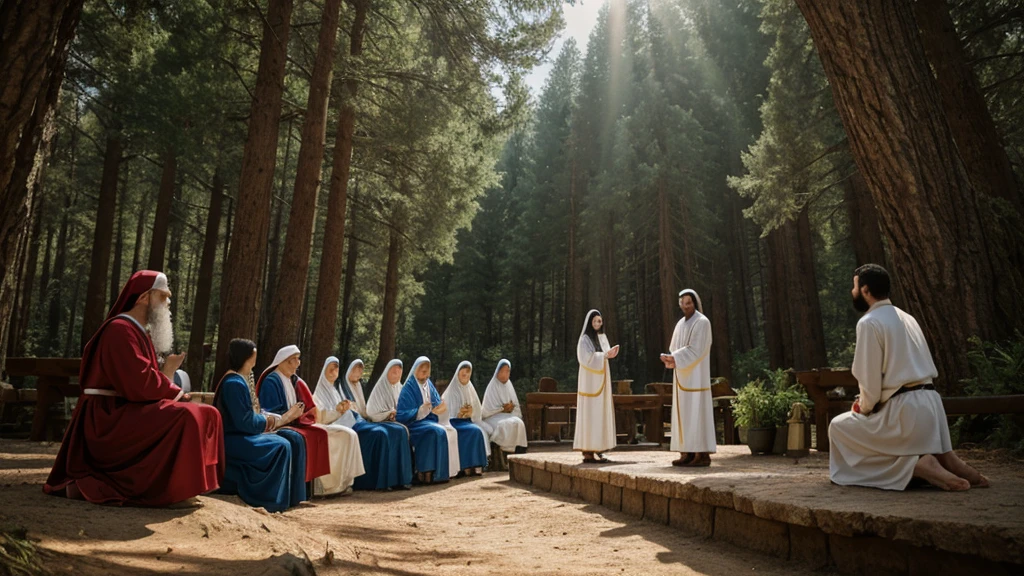 God saw all that He had made, and it was very good. On the seventh day, God rested from His work, blessing the day and making it holy. This rest was not due to fatigue, but as a model for humanity, a time for reflection and worship. Ultrarealistic, 4k