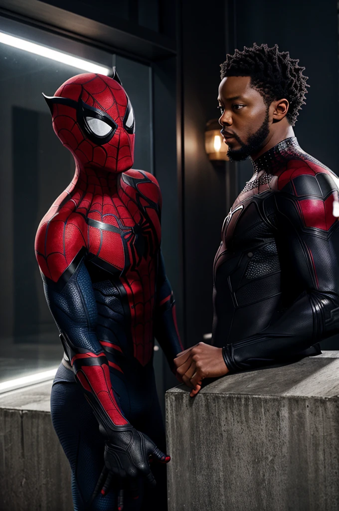 Spider man eith black panther