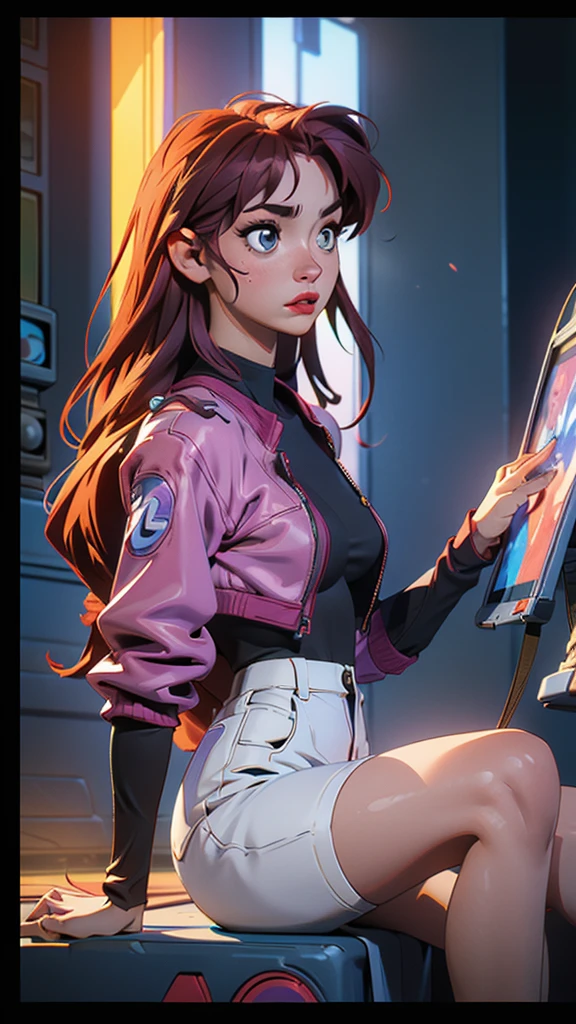 Woman (( ultra realisitic)) , 20 year (( ultra realisitic )) , corpo sexy (( ultra realisitic )) , playing video game (( ultra resolution)) , with transparent clothes (( ultra realisitic ))