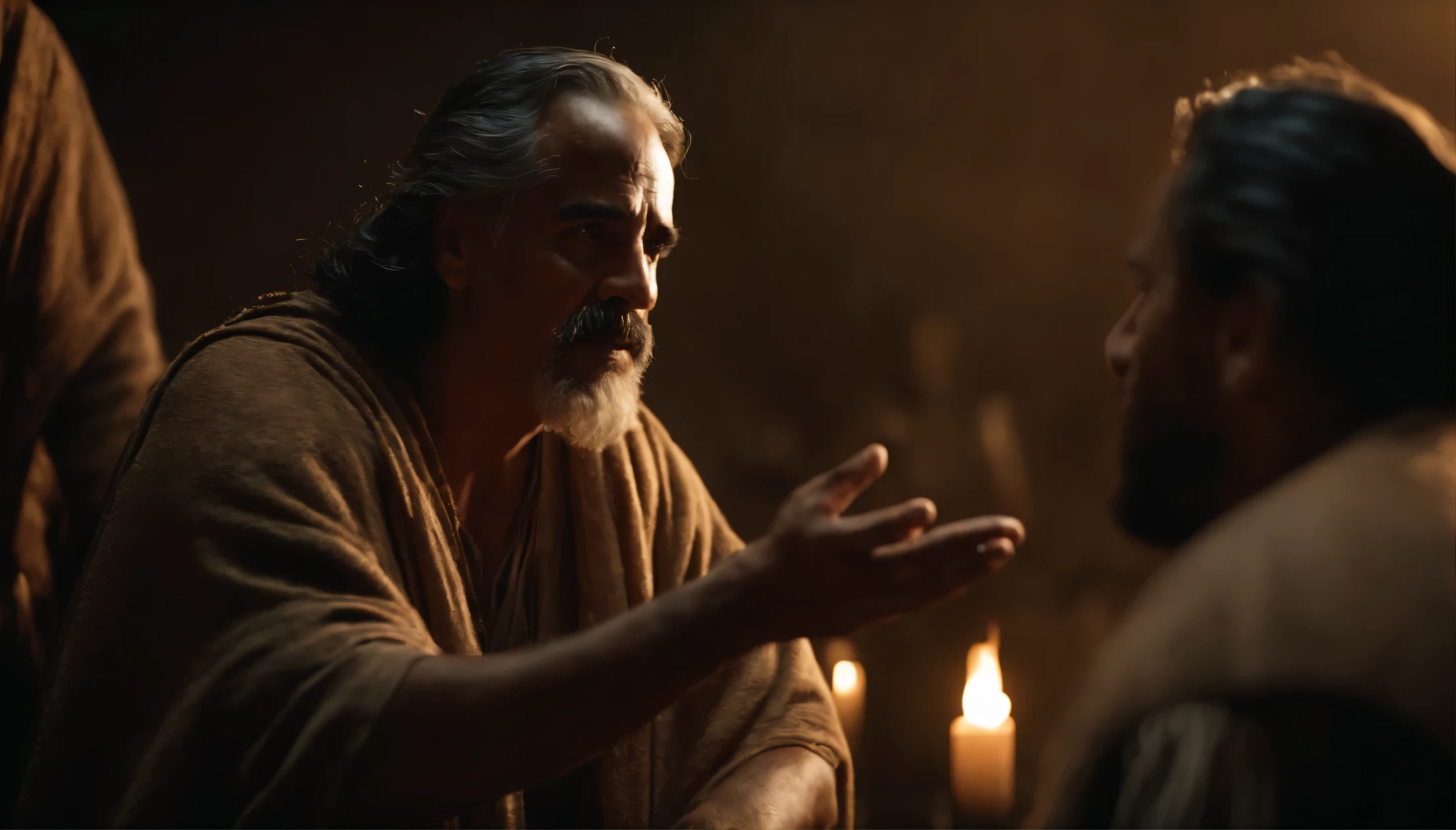 prophet Isaiah speaking to the people . Character of the Old Testament of the Bible